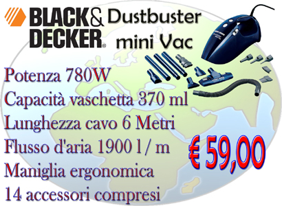 Black & Decker Dustbuster mini Vac