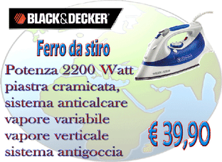 Black & Decker ferro da stiro