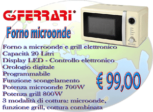 G3Ferrari forno microonde