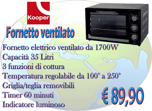 Kooper forno ventilato